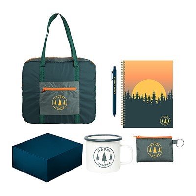 The Adventure Merch box is an ideal gift for employees, customers, and students, who love the outdoors.